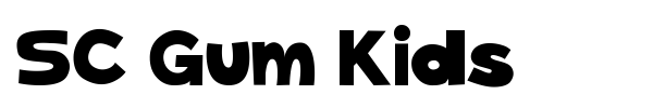 SC Gum Kids font preview
